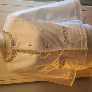 Chicos white Jean jacket